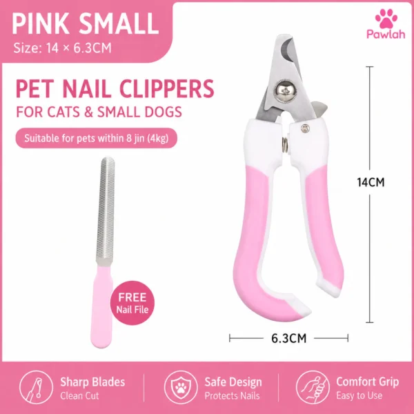 Pet Nail Clipper And File Set