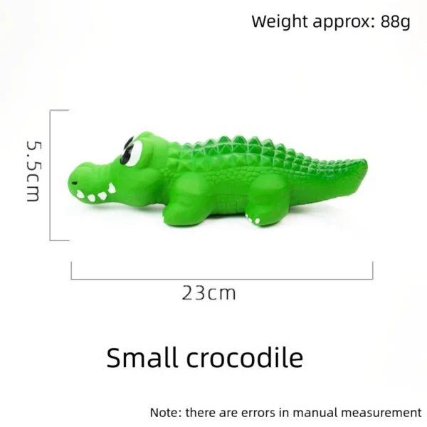 Latex Squeaky Crocodile Dog Toy